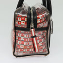 BALLY Hand Bag Vinyl Clear Silver Auth 125936-4