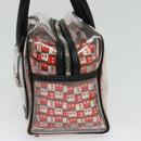 BALLY Hand Bag Vinyl Clear Silver Auth 125936-5