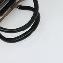 BALLY Hand Bag Vinyl Clear Silver Auth 125936-7