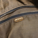 FENDI Zucca Canvas Vanity Pouch Black Brown Auth 125937-18