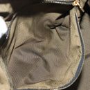 FENDI Zucca Canvas Vanity Pouch Black Brown Auth 125937-21