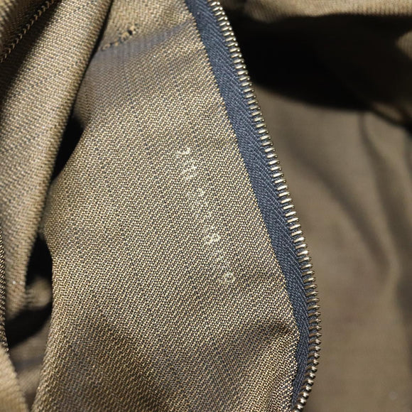 FENDI Zucca Canvas Vanity Pouch Black Brown Auth 125937