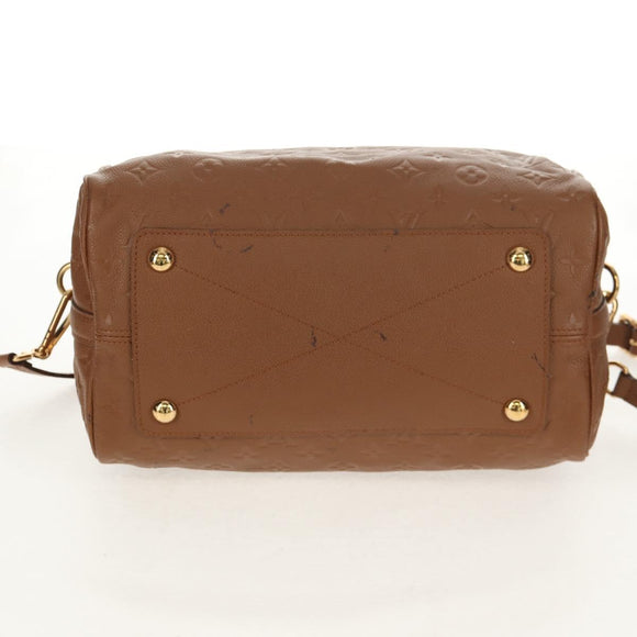 LOUIS VUITTON Empreinte Speedy Bandouliere 30 Hand Bag Brown M40900 Auth 125944