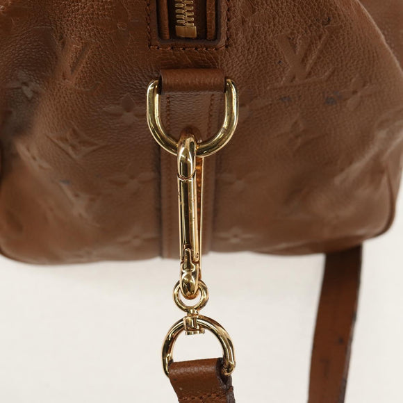 LOUIS VUITTON Empreinte Speedy Bandouliere 30 Hand Bag Brown M40900 Auth 125944