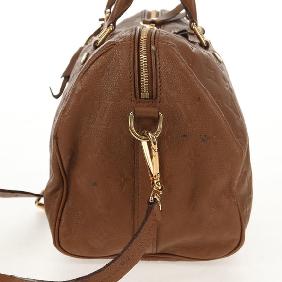 LOUIS VUITTON Empreinte Speedy Bandouliere 30 Hand Bag Brown M40900 Auth 125944