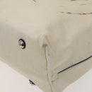 LOUIS VUITTON Cabas MM Tote Bag Canvas Beige Blue LV Auth 125947-16