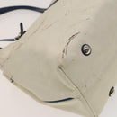 LOUIS VUITTON Cabas MM Tote Bag Canvas Beige Blue LV Auth 125947-9