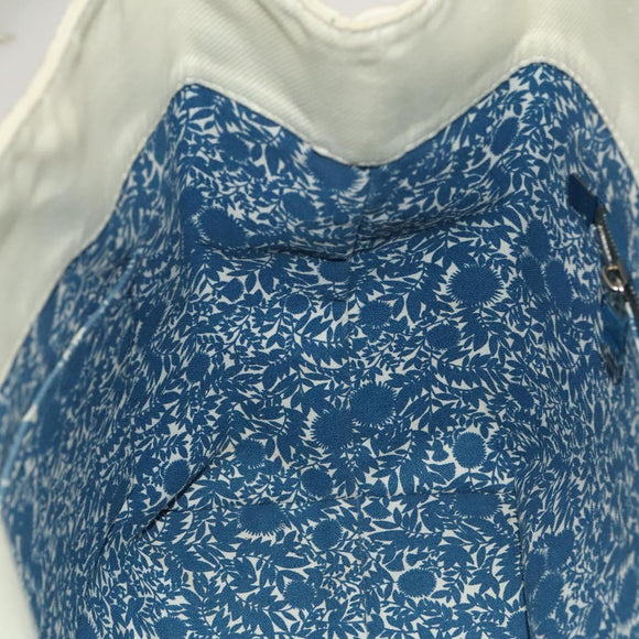 LOUIS VUITTON Cabas MM Tote Bag Canvas Beige Blue LV Auth 125947