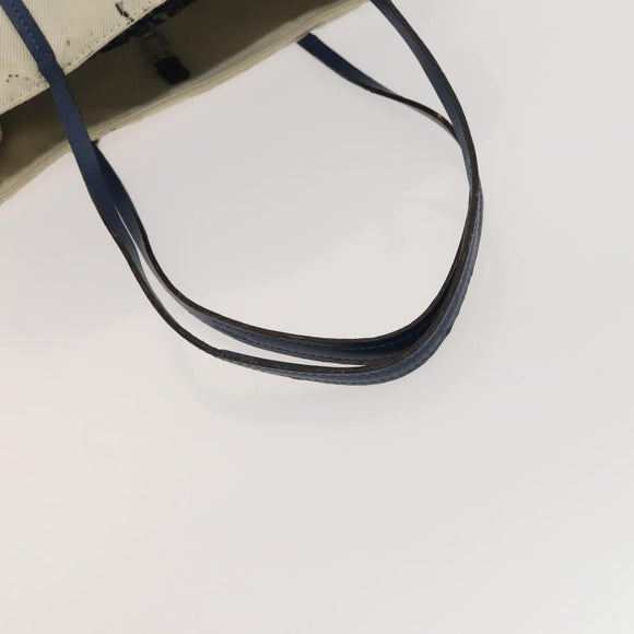 LOUIS VUITTON Cabas MM Tote Bag Canvas Beige Blue LV Auth 125947