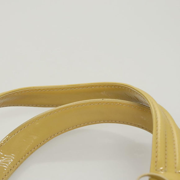 LOUIS VUITTON Vernis Cruise line Sac Picolour Hand Bag Beige M92547 Auth 125948