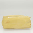 LOUIS VUITTON Vernis Cruise line Sac Picolour Hand Bag Beige M92547 Auth 125948-7