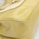 LOUIS VUITTON Vernis Cruise line Sac Picolour Hand Bag Beige M92547 Auth 125948-15