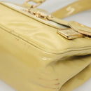 LOUIS VUITTON Vernis Cruise line Sac Picolour Hand Bag Beige M92547 Auth 125948-16