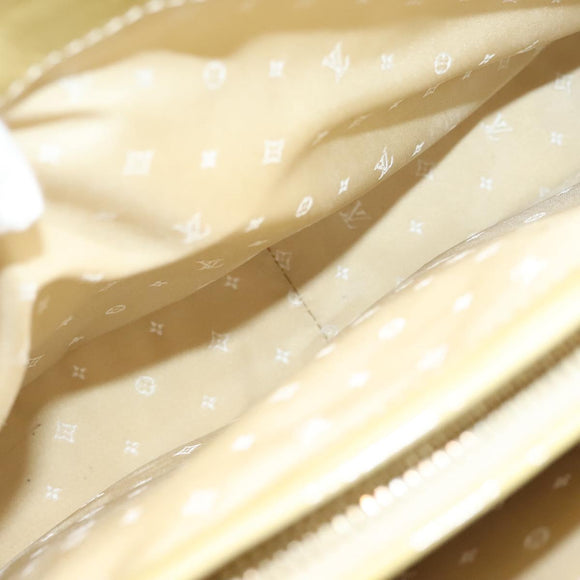 LOUIS VUITTON Vernis Cruise line Sac Picolour Hand Bag Beige M92547 Auth 125948