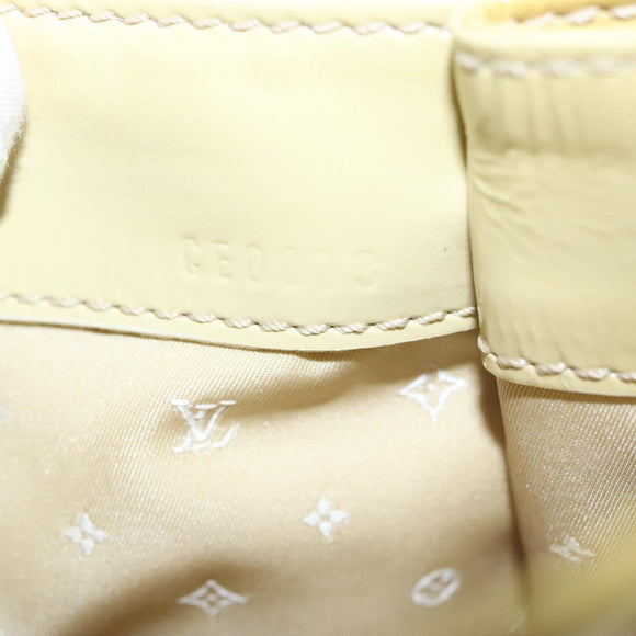 LOUIS VUITTON Vernis Cruise line Sac Picolour Hand Bag Beige M92547 Auth 125948