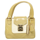 LOUIS VUITTON Vernis Cruise line Sac Picolour Hand Bag Beige M92547 Auth 125948-13