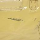 LOUIS VUITTON Vernis Cruise line Sac Picolour Hand Bag Beige M92547 Auth 125948-3