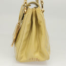 LOUIS VUITTON Vernis Cruise line Sac Picolour Hand Bag Beige M92547 Auth 125948-4