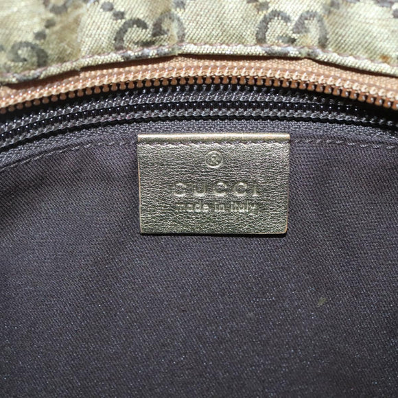 GUCCI GG Crystal Shoulder Bag Brown Gold 189749 Auth 125954