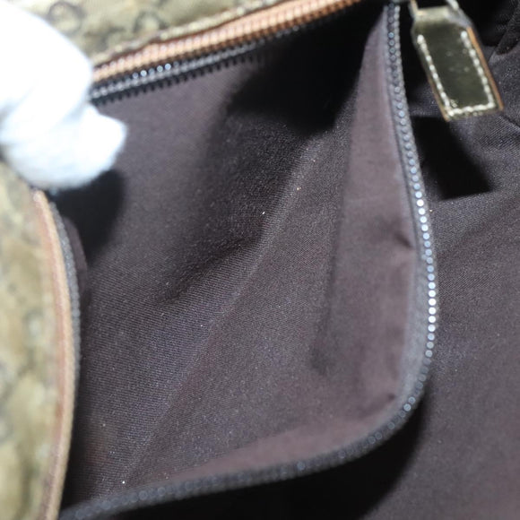 GUCCI GG Crystal Shoulder Bag Brown Gold 189749 Auth 125954