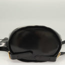 Salvatore Ferragamo Gancini Backpack Enamel Black Gold Auth 125955-5