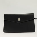 Salvatore Ferragamo Gancini Backpack Enamel Black Gold Auth 125955-22