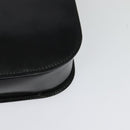 CELINE Hand Bag Leather Black Gold Auth 125958-16