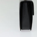 CELINE Hand Bag Leather Black Gold Auth 125958-3