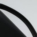 CELINE Hand Bag Leather Black Gold Auth 125958-8