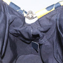 CHANEL Hand Bag Cotton Yellow CC Auth 125960V-19