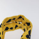 CHANEL Hand Bag Cotton Yellow CC Auth 125960V-8