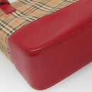 BURBERRY Nova Check Tote Bag Canvas Beige Gold Auth 125962-14