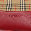 BURBERRY Nova Check Tote Bag Canvas Beige Gold Auth 125962-17