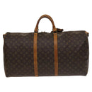 LOUIS VUITTON Monogram Keepall Bandouliere 60 Boston Bag M41412 LV Auth 125967-2