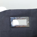 CHANEL Chain Shoulder Bag Nylon Black Silver CC Auth 125969-22