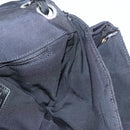 CHANEL Chain Shoulder Bag Nylon Black Silver CC Auth 125969-24