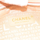 CHANEL Accessory Pouch Silk Beige Gold CC Auth 125970-15