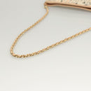 CHANEL Accessory Pouch Silk Beige Gold CC Auth 125970-7