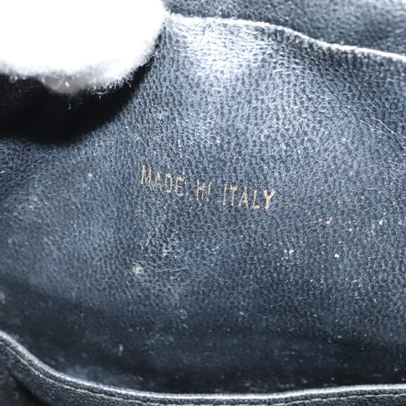 CHANEL Matelasse Chain Shoulder Bag Enamel Black Gold CC Auth 125971