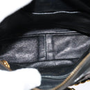CHANEL Matelasse Chain Shoulder Bag Enamel Black Gold CC Auth 125971-10