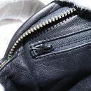 CHANEL Matelasse Chain Pouch Shoulder Bag Lamb Skin Black Gold CC Auth 125974V-23