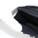 CHANEL Matelasse Checkered Flag Chain Shoulder Bag Nylon Beige CC Auth 125975M-23