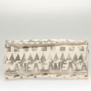 CHANEL Chain Tote Bag Canvas 2way Gray CC Auth 125976-5