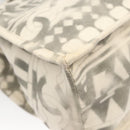 CHANEL Chain Tote Bag Canvas 2way Gray CC Auth 125976-18