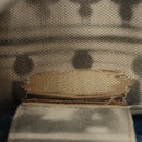 CHANEL Chain Tote Bag Canvas 2way Gray CC Auth 125976-9