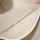 CHANEL Chain Tote Bag Canvas 2way Gray CC Auth 125976-25