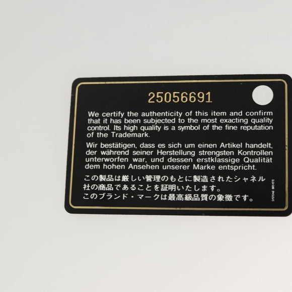 CHANEL Chain Tote Bag Canvas 2way Gray CC Auth 125976