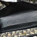 Christian Dior Trotter Canvas Shoulder Bag Black Gold Auth 125986-15