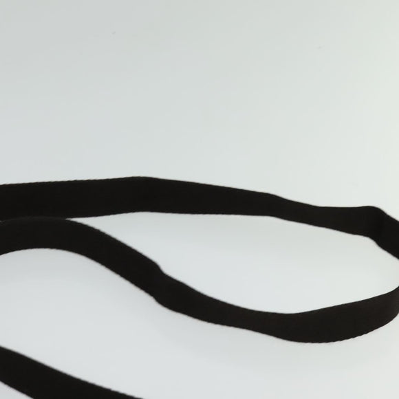 FENDI Zucca Canvas Shoulder Bag Brown Black gold Auth 125989