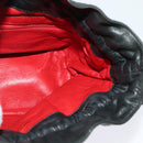 CHANEL Chain Shoulder Bag Nylon Black Gold CC Auth 125992-19